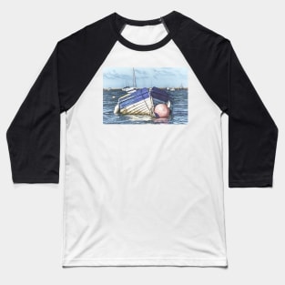 Boat and Buoy Digital Art Baseball T-Shirt